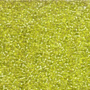 15-14 Silver Lined Chartreuse 13.5-14 grammes