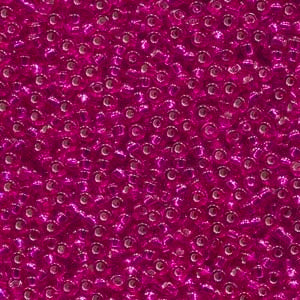 11-1436 Silver Lined Raspberry Transparent 13.5-14 grammes