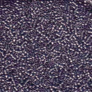 4 grammes of Size 15 Delica DBS 386 Matte Transparent Dried Lavender