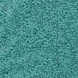 4 grammes of Size 15 Delica DBS 729 Opaque Turquoise