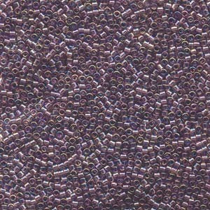 4 grammes of Size 15 Delica DBS 1244 Transparent Mauve AB