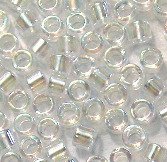9 grammes of Size 10 Delica DBM51 Crystal AB